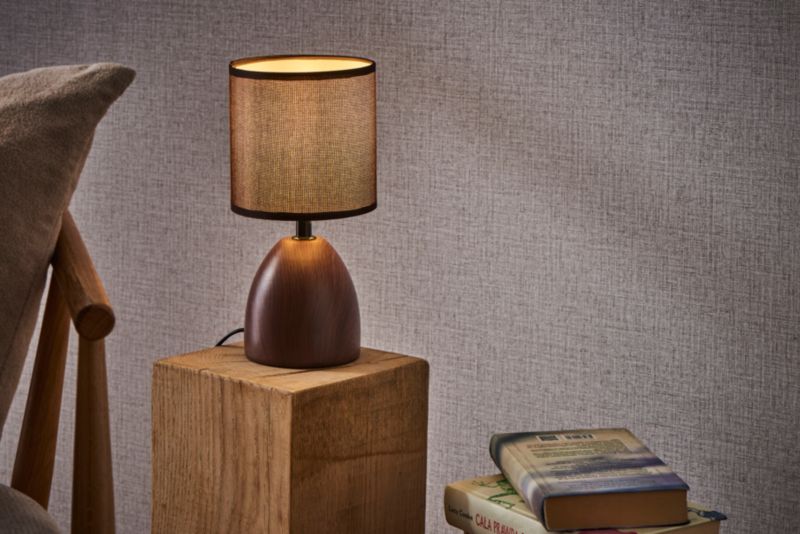 Bordlampe Jota 1 x E14 Brun
