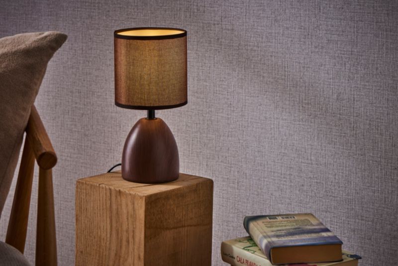 Bordlampe Jota 1 x E14 Brun