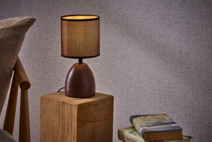 Bordlampe Jota 1 x E14 Brun
