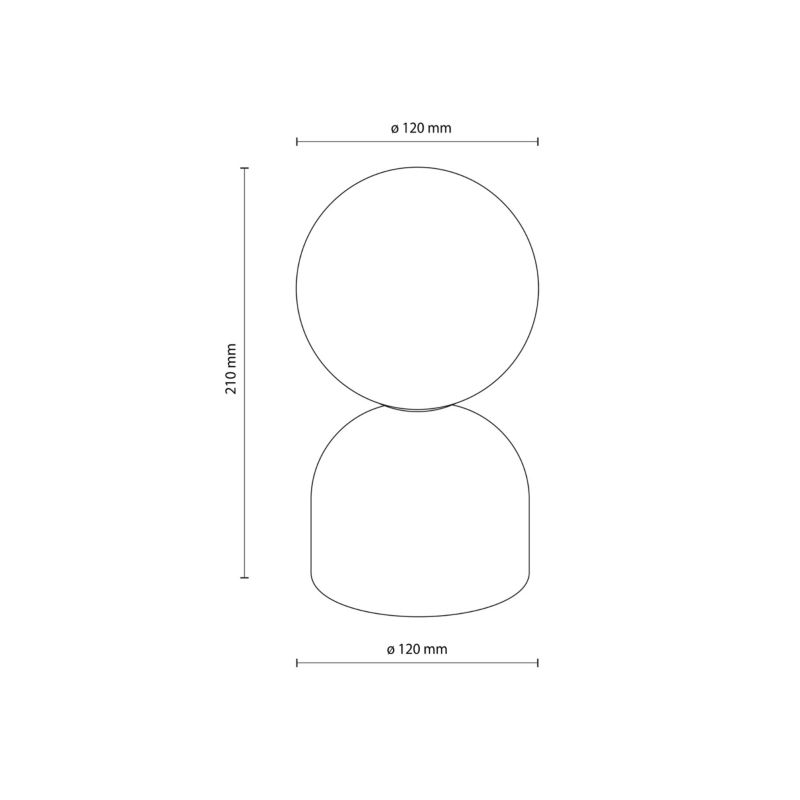 Bordlampe TK Lighting Miki 1 x G9 beige
