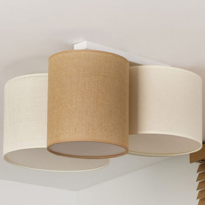 Loftslampe Duolla Spider 3-punkts E27 Beige/Jute