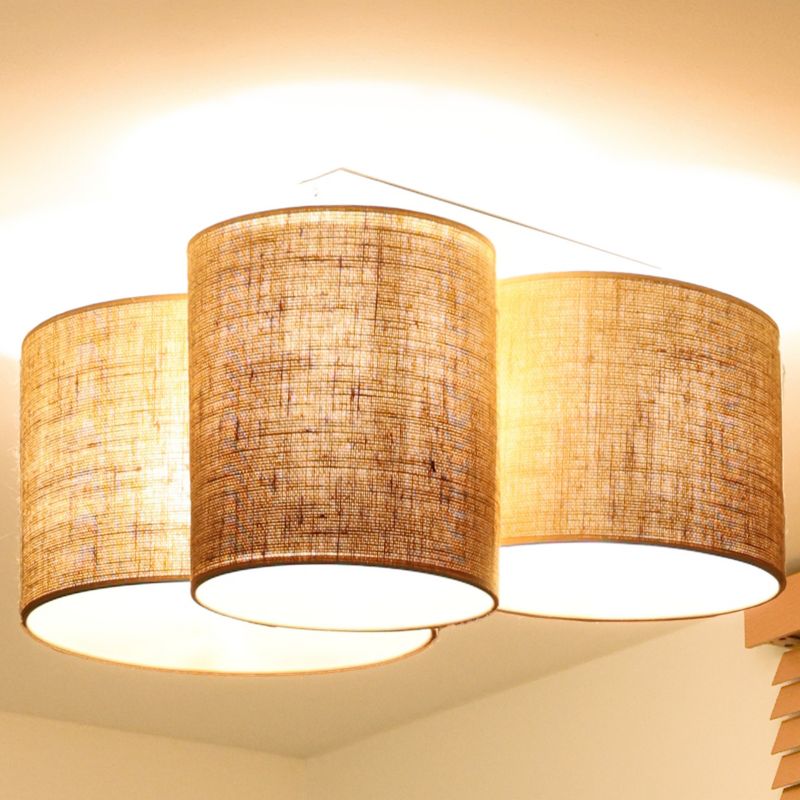 Loftslampe Duolla Spider 3-Punkts E27 Naturlig Jute 5905317600361