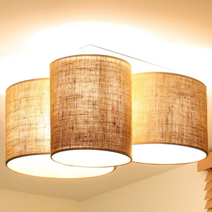 Loftslampe Duolla Spider 3-Punkts E27 Naturlig Jute 5905317600361