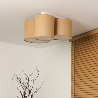 Loftslampe Duolla Spider 3-Punkts E27 Naturlig Jute 5905317600361