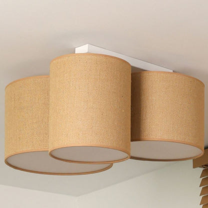 Loftslampe Duolla Spider 3-Punkts E27 Naturlig Jute 5905317600361