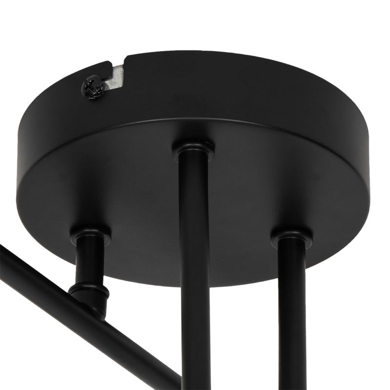 Loftslampe 6 x E27 Sort Guld