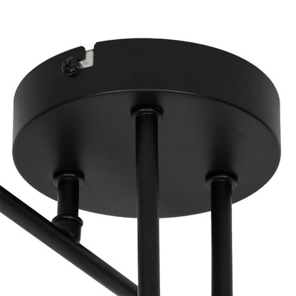 Loftslampe 6 x E27 Sort Guld