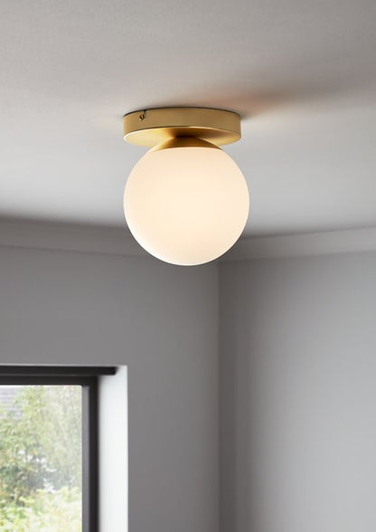 Loftlampe Baldaz 1-punkt E14 Messing