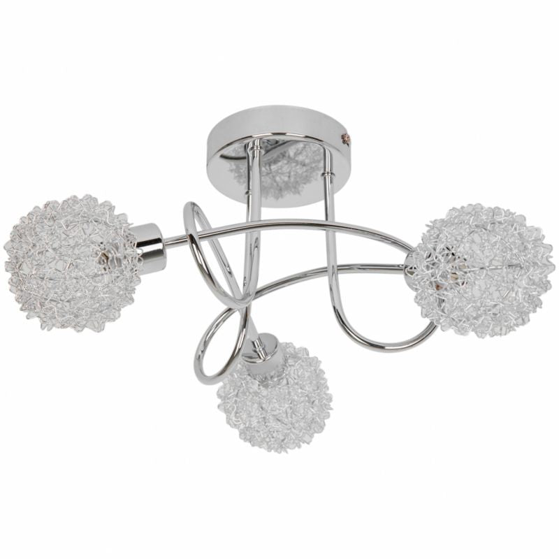 Loftslampe Caelus 3 x G9 Krom