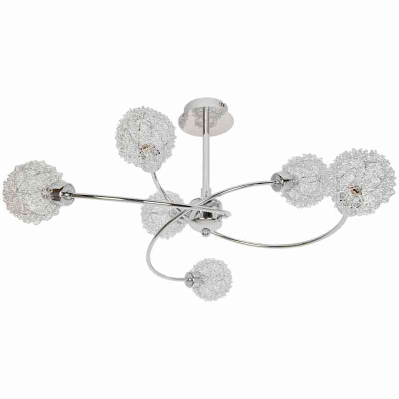 Loftslampe Caelus 6 x G9 Krom