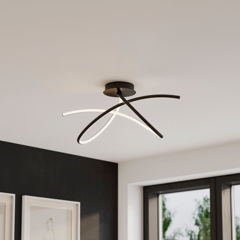 Loftslampe Cleve 3500 lm 3000 K Sort