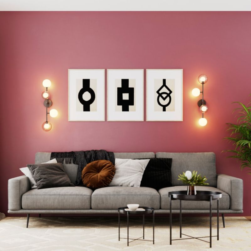 Loftslampe Hauraki 4-Punkts G9 Sort