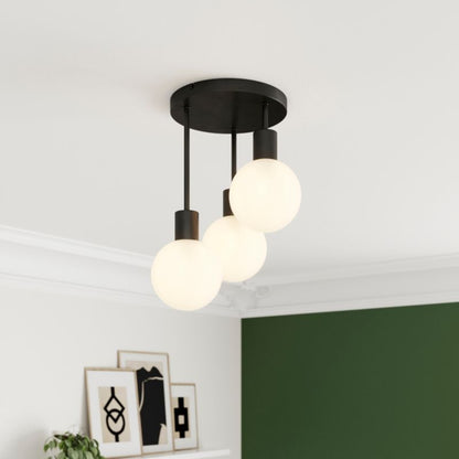 Loftslampe Lognes 3-Punkts E14 Sort Mat