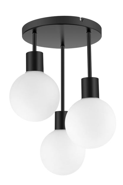 Loftslampe Lognes 3-Punkts E14 Sort Mat