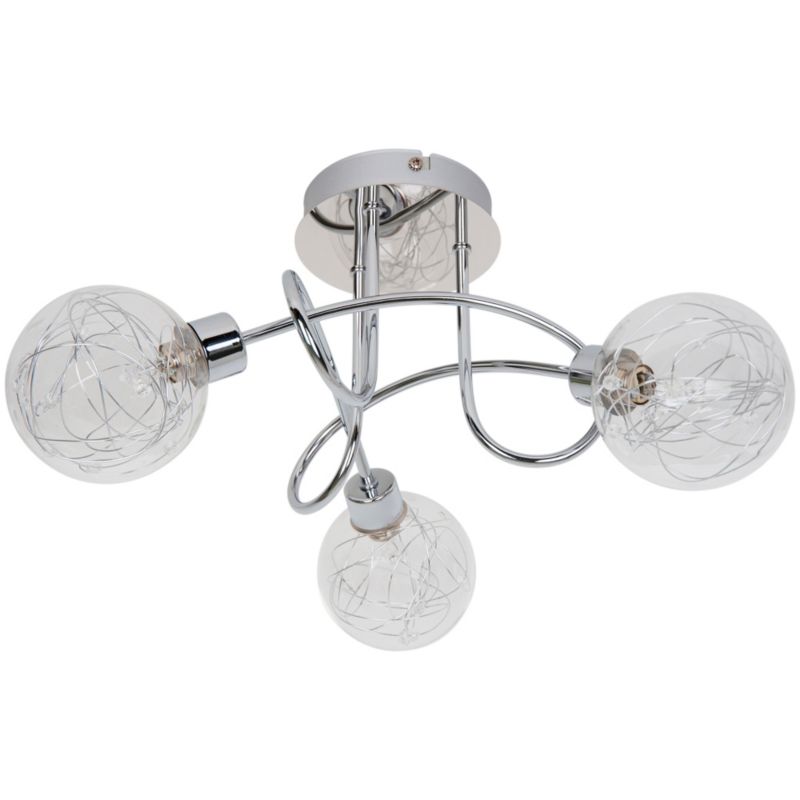 Loftslampe Paralia 3 x G9 Krom