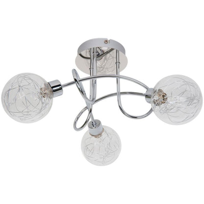 Loftslampe Paralia 3 x G9 Krom
