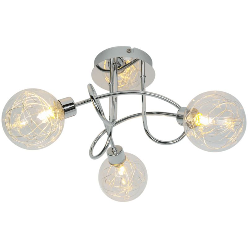 Loftslampe Paralia 3 x G9 Krom