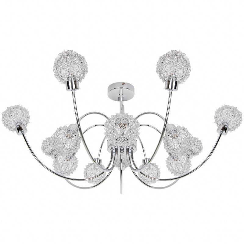 Loftslampe Phaidros 14-punkts G9 Krom