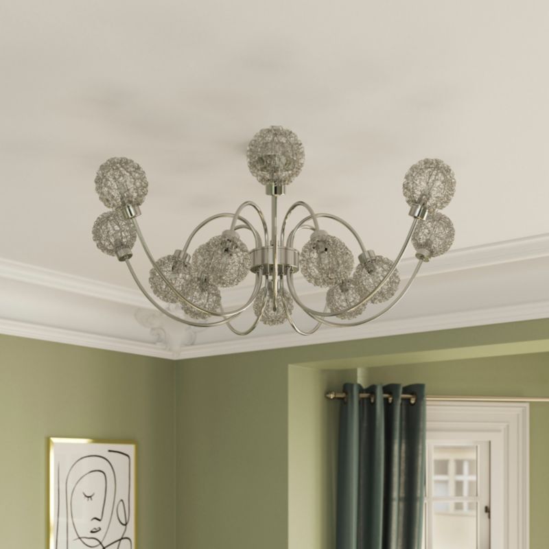 Loftslampe Phaidros 14-punkts G9 Krom