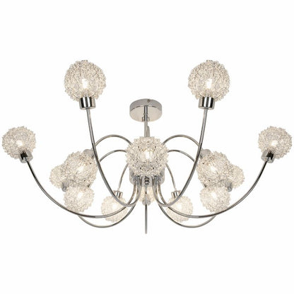 Loftslampe Phaidros 14-punkts G9 Krom