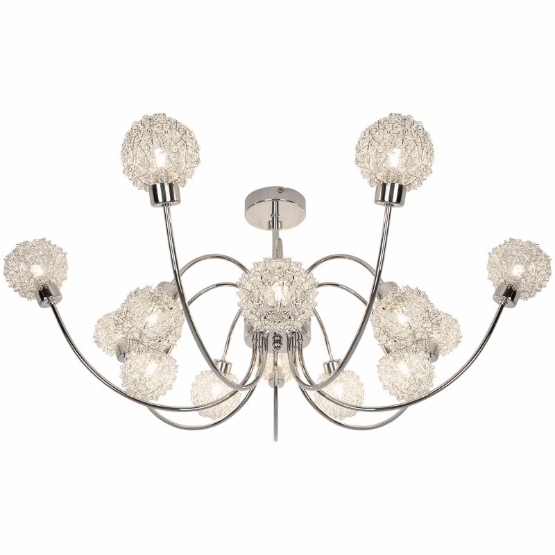 Loftslampe Phaidros 14-punkts G9 Krom