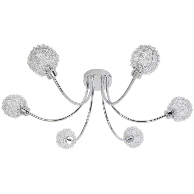 Loftslampe Phaidros 6-Punkts G9 Krom