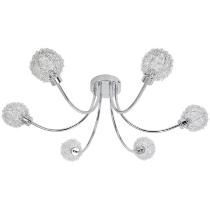 Loftslampe Phaidros 6-Punkts G9 Krom