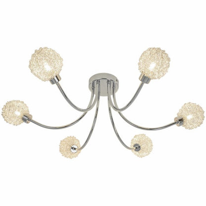 Loftslampe Phaidros 6-Punkts G9 Krom