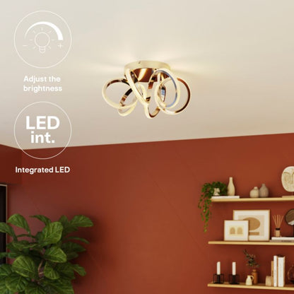 GoodHome Darien LED loftlampe 2400 lm 3000 K krom DIM