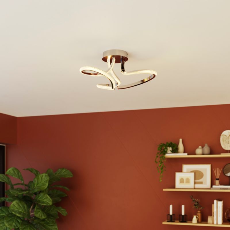 LED-loftlampe Darien 2550 lm 3000 K Krom Dæmpbar
