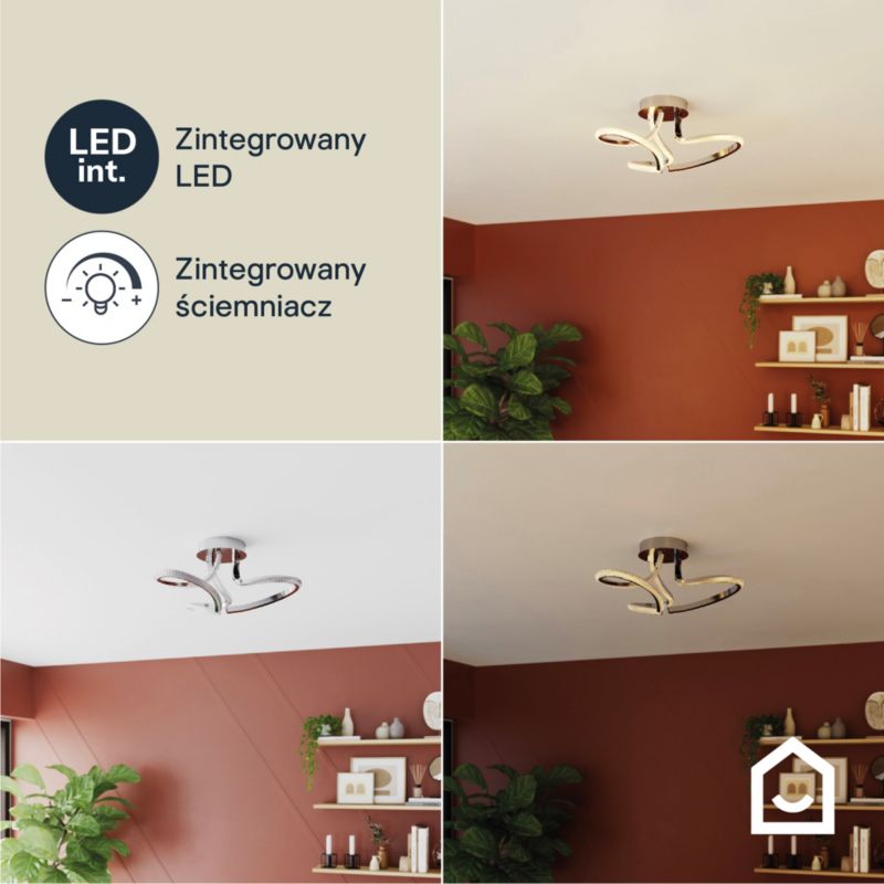 LED-loftlampe Darien 2550 lm 3000 K Krom Dæmpbar