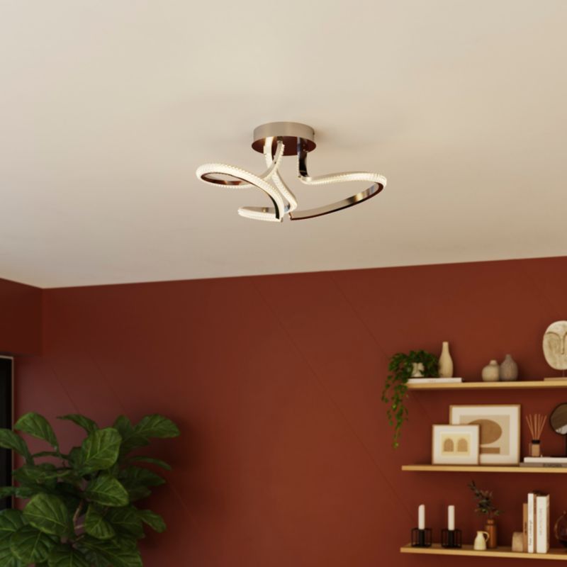 LED-loftlampe Darien 2550 lm 3000 K Krom Dæmpbar