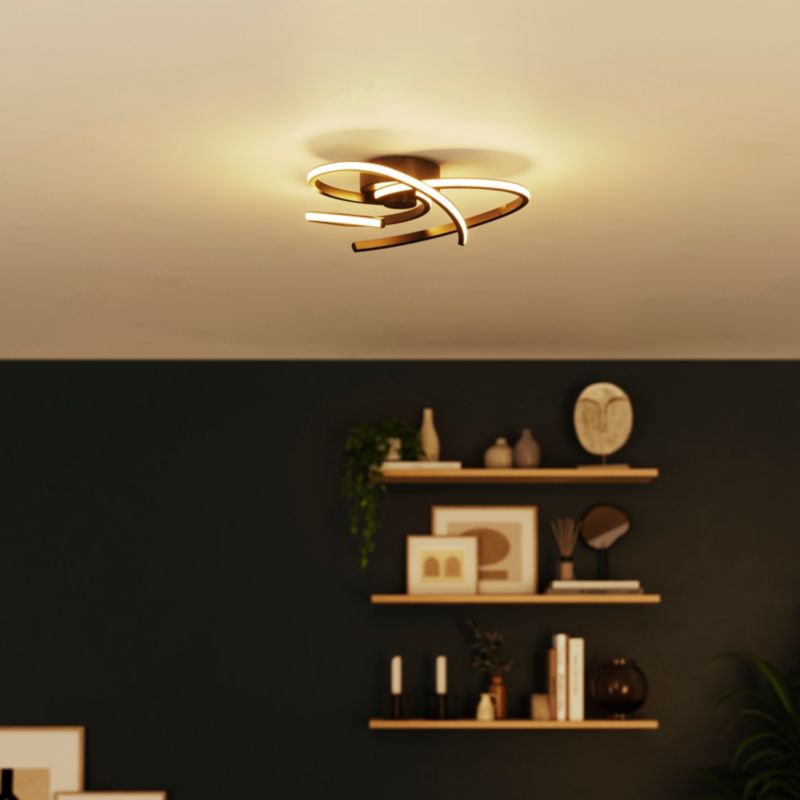 LED-loftlampe Samana 2100 lm 3000 K Sort Dæmpbar