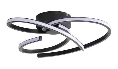LED-loftlampe Samana 2100 lm 3000 K Sort Dæmpbar