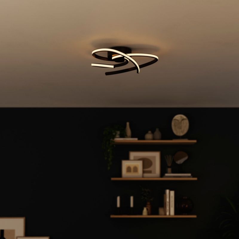 LED-loftlampe Samana 2100 lm 3000 K Sort Dæmpbar