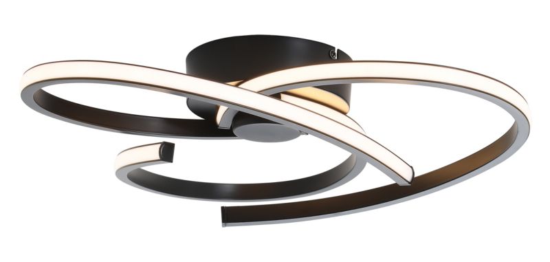 LED-loftlampe Samana 2100 lm 3000 K Sort Dæmpbar