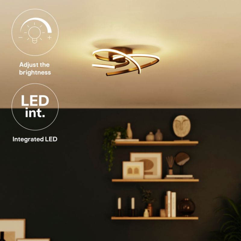 LED-loftlampe Samana 2100 lm 3000 K Sort Dæmpbar