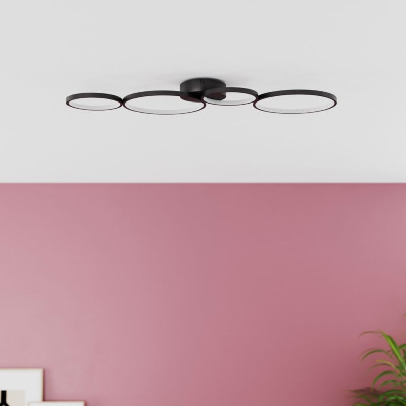 LED-loftlampe Samana 2700 lm 3000 K Sort Mat DIM