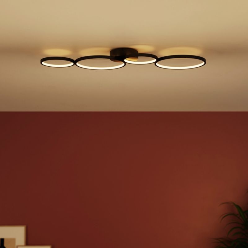 LED-loftlampe Samana 2700 lm 3000 K Sort Mat DIM