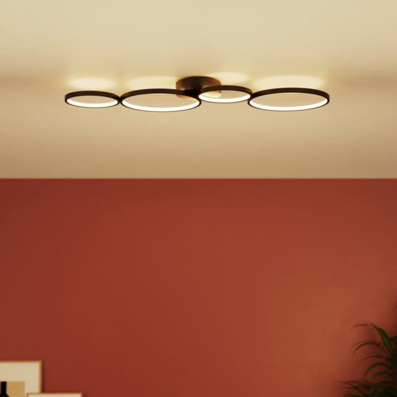 LED-loftlampe Samana 2700 lm 3000 K Sort Mat DIM