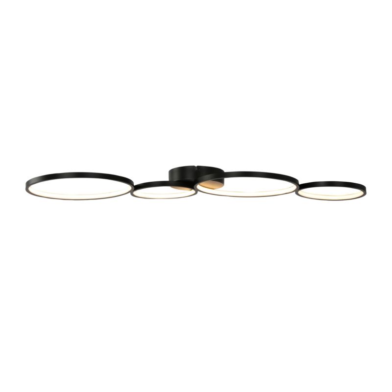 LED-loftlampe Samana 2700 lm 3000 K Sort Mat DIM