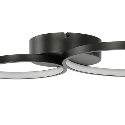 LED-loftlampe Samana 2700 lm 3000 K Sort Mat DIM