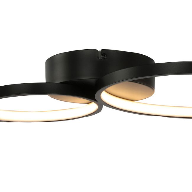 LED-loftlampe Samana 2700 lm 3000 K Sort Mat DIM