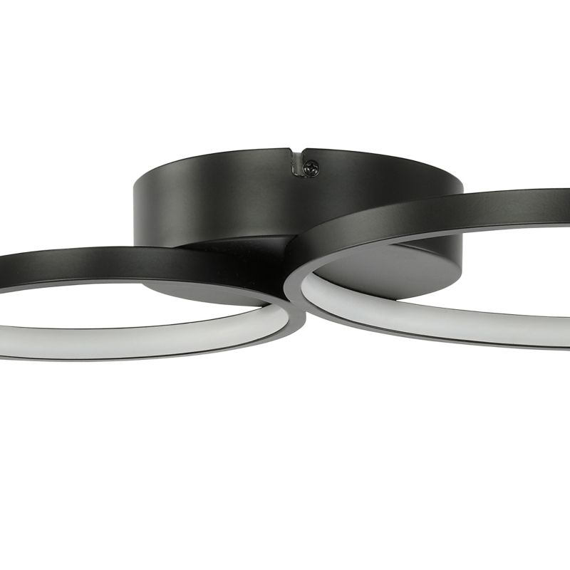 LED-loftlampe Samana 2700 lm 3000 K Sort Mat DIM