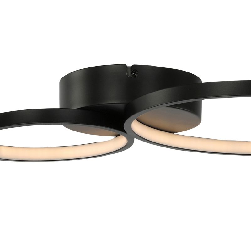 LED-loftlampe Samana 2700 lm 3000 K Sort Mat DIM