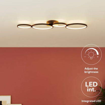 LED-loftlampe Samana 2700 lm 3000 K Sort Mat DIM