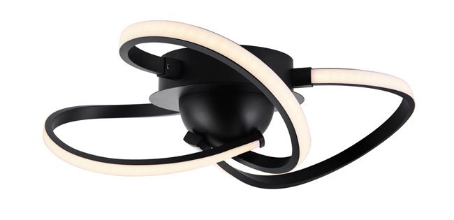 LED-loftlampe Mabern 1400 lm 3000 K Sort