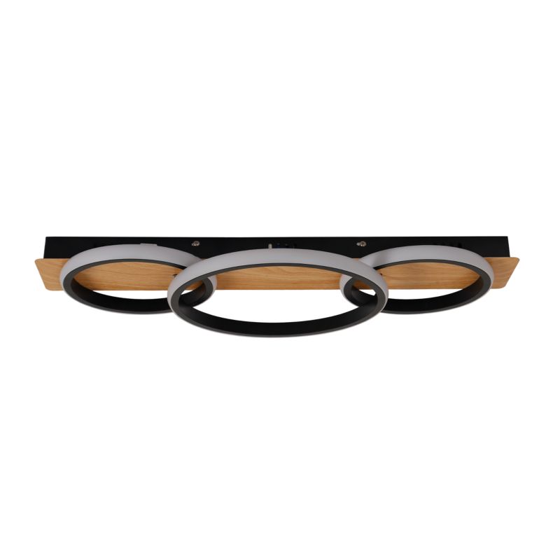 LED-loftlampe Rowena 18W Sort