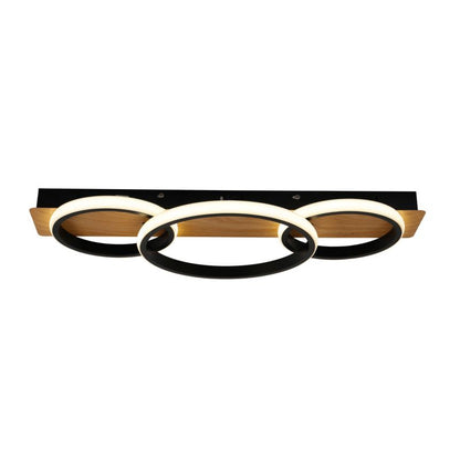 LED-loftlampe Rowena 18W Sort