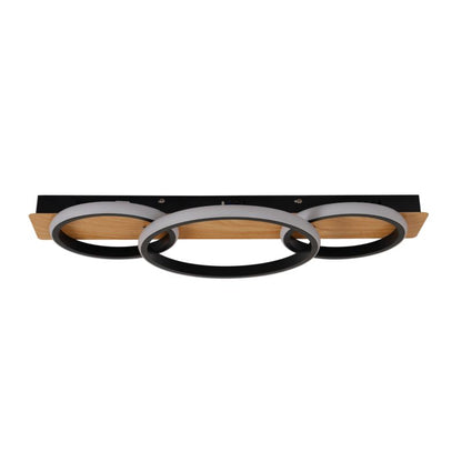 LED-loftlampe Rowena 18W Sort